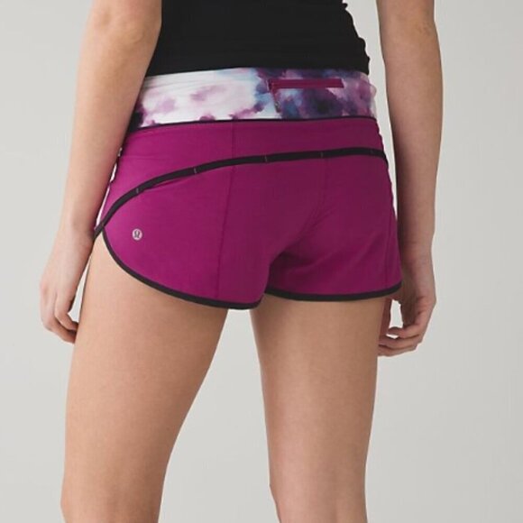 Lululemon Speed Short Raspberry / Blooming Pixie Multi / Black - Picture 9 of 9